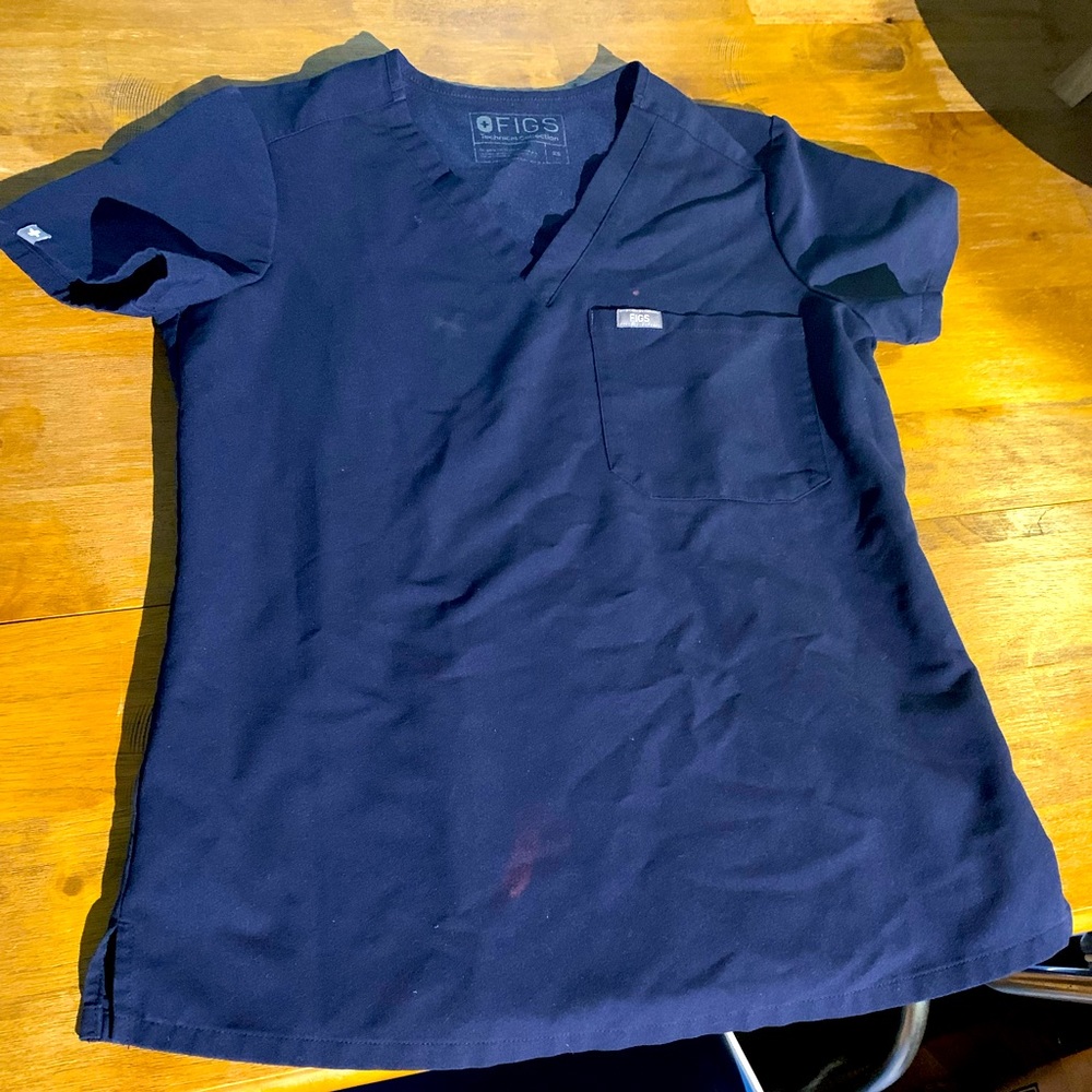 FIGS XSMALL Women’s Navy Scrub Top